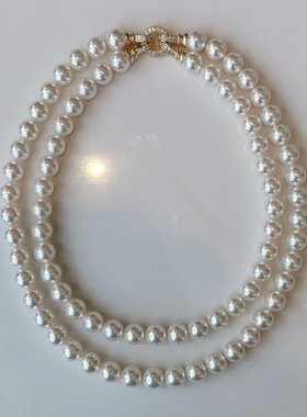 大珍珠项链Joie正圆强光