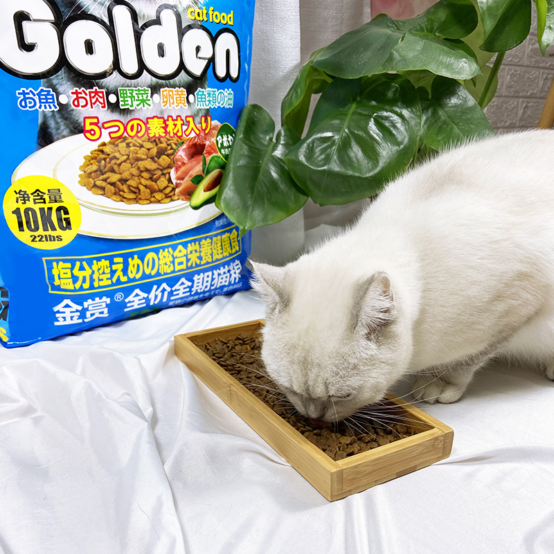 金赏猫粮成年猫低盐幼猫鱼肉味宠物营养增肥10kg20斤全价通用猫粮-图2