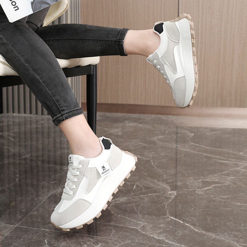 新款透气小白鞋2025春秋季耐磨休闲薄底增高韩版板鞋学院潮,淘宝优惠券,粉丝福利购,淘宝优惠卷
