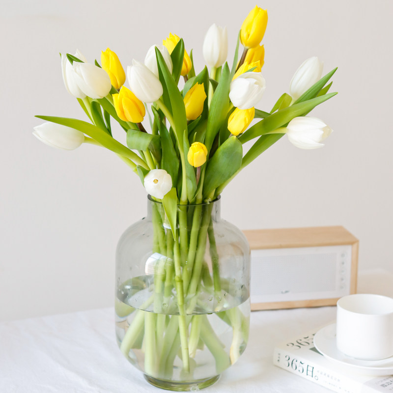 a级粉色郁金香鲜花水培插花云南直发鲜切花手捧花花束贝尔郁金香,淘宝优惠券,粉丝福利购,淘宝优惠卷