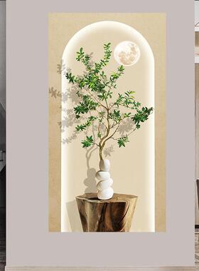 绿植小清新玄关装饰画