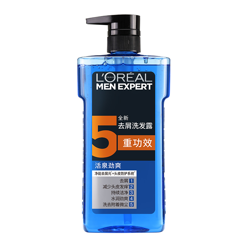 欧莱雅男士活泉劲爽去头屑露洗发水 欧莱雅男士洗发水