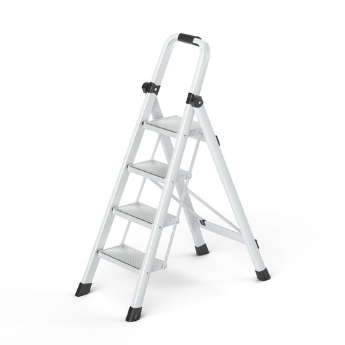 禄泰铝合金梯子家用楼梯家庭专用折叠梯爬梯加厚小扶梯折叠人字梯 - 图0