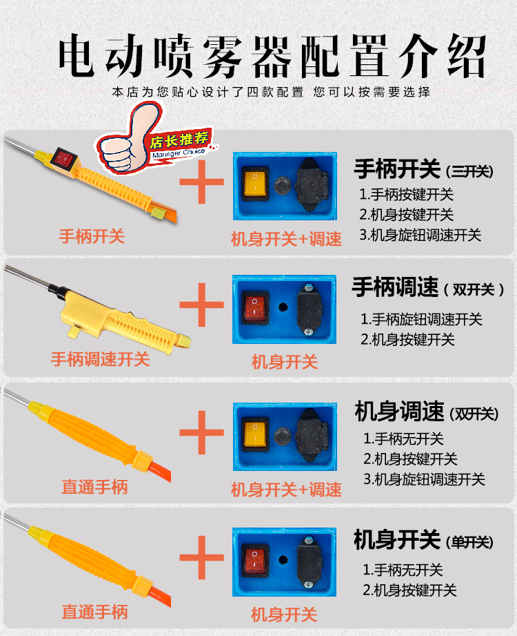 智能锂电池电动喷雾器农用农药高压充电果树打药机消毒喷雾壶包邮 - 图3