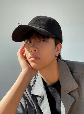 帽子男女潮夏天破边复古日系软顶棒球帽遮阳帽韩版休闲百搭鸭舌帽