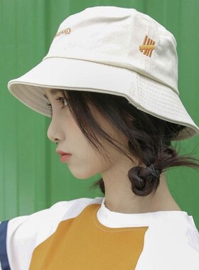 渔夫帽夏季女日系短发学生韩版百搭遮阳出游简约原宿盆帽防晒帽子