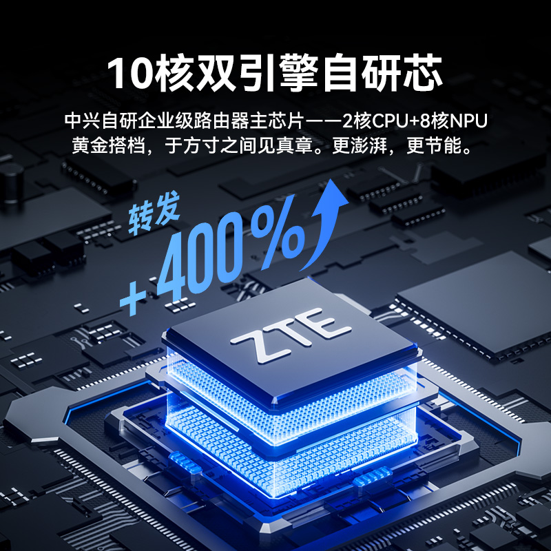 【WiFi7】中兴晴天BE5100Pro+无线墙面路由器千兆家用高速宽带全网通穿墙双频5G稳定2.5G口MESH组网一拖一