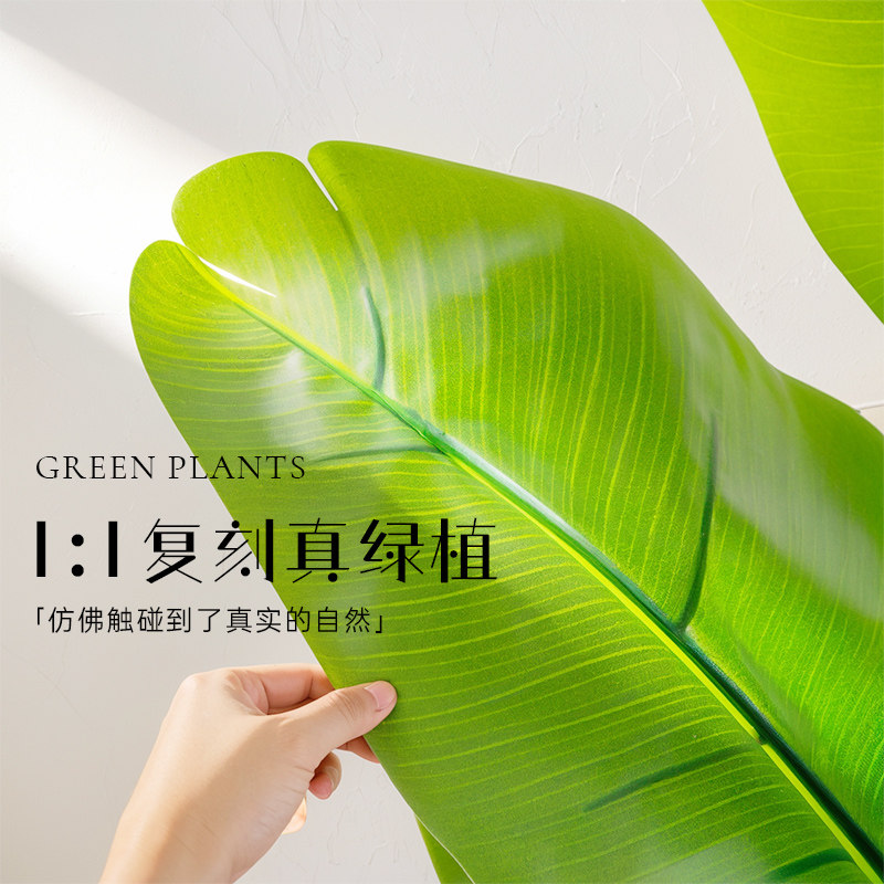 仿真绿植天堂鸟高端轻奢装饰室内客厅假树盆栽落地摆件仿生旅人蕉,淘宝优惠券,粉丝福利购,淘宝优惠卷