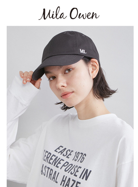 Mila Owen26春夏新品时尚百搭logo刺绣可调节棒球帽09WGH261554