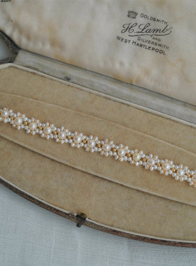 小雏菊手链珍珠成品和材料包都有