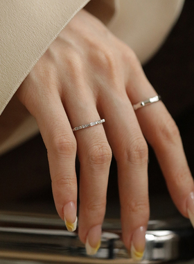 清野集男女对戒925银情侣对戒