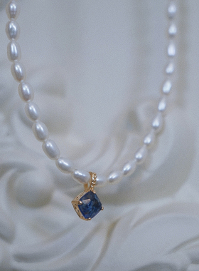 清野集ins风水滴珍珠项链