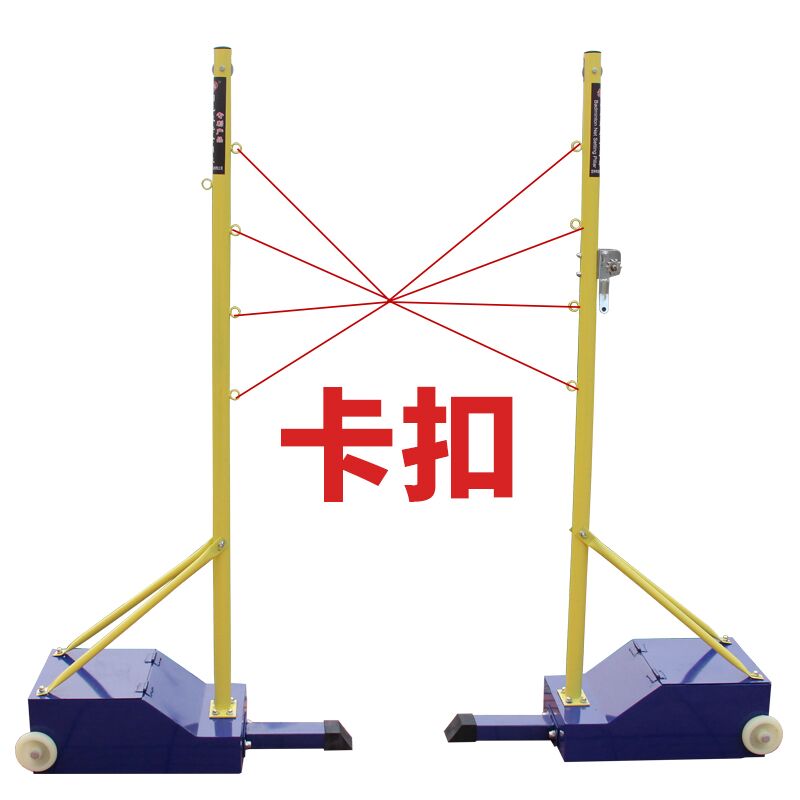 羽毛球架标准移动式羽毛球柱网架便携式训练网球柱子室内室外比赛 - 图2