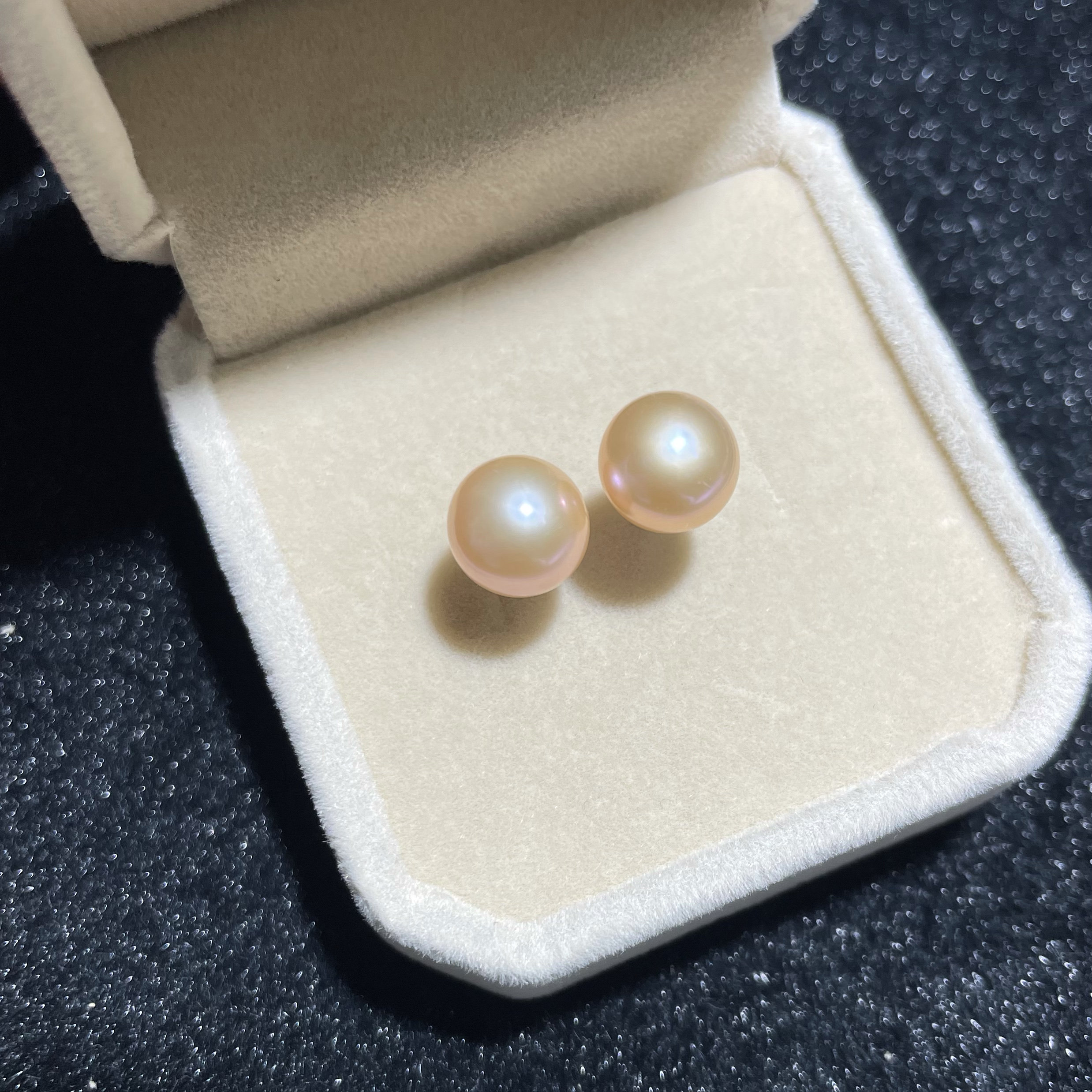 稀有天然金属怪色白色青光极强光无核淡水珍珠耳钉 诸暨珍珠耳饰,淘宝优惠券,粉丝福利购,淘宝优惠卷