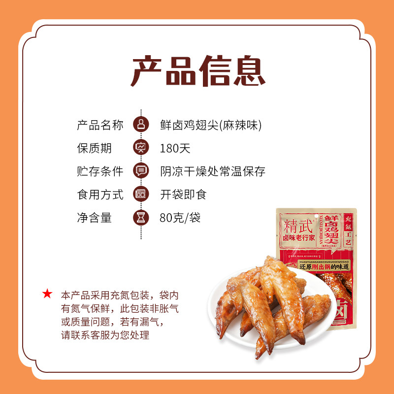 精武小鸭腿/鸭翅根40g*12包