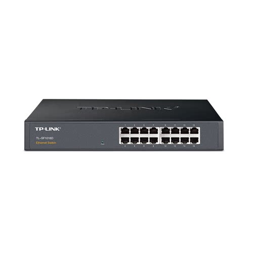 普联TP-LINK TL-SF1016D百兆16口网络交换机钢壳100M快速以太网免配置机柜式机架式带挂耳节能低功耗即插即用 - 图1