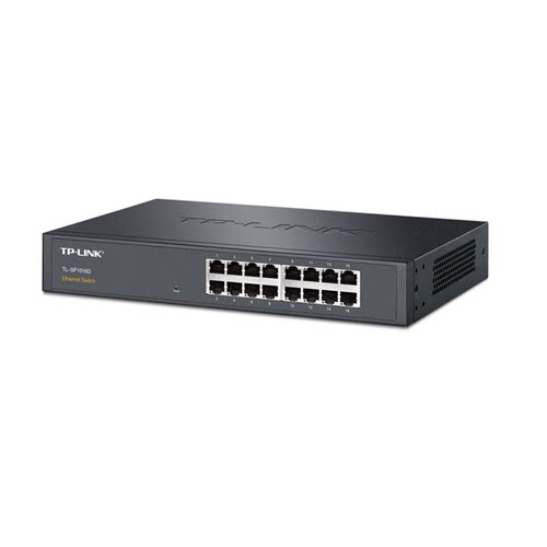 普联TP-LINK TL-SF1016D百兆16口网络交换机钢壳100M快速以太网免配置机柜式机架式带挂耳节能低功耗即插即用 - 图2