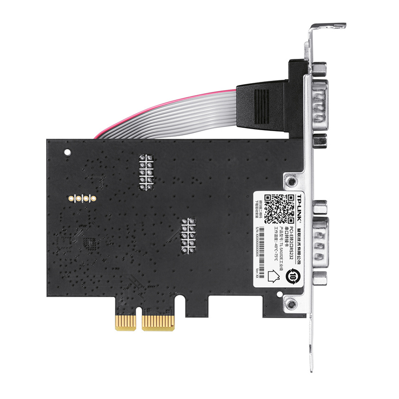 TP-LINK TL-SA102E工业级PCI-E转2口RS232转接卡9针串口转换器DB9耐高温低温高速全双工台式机COM口扩展模块 - 图3