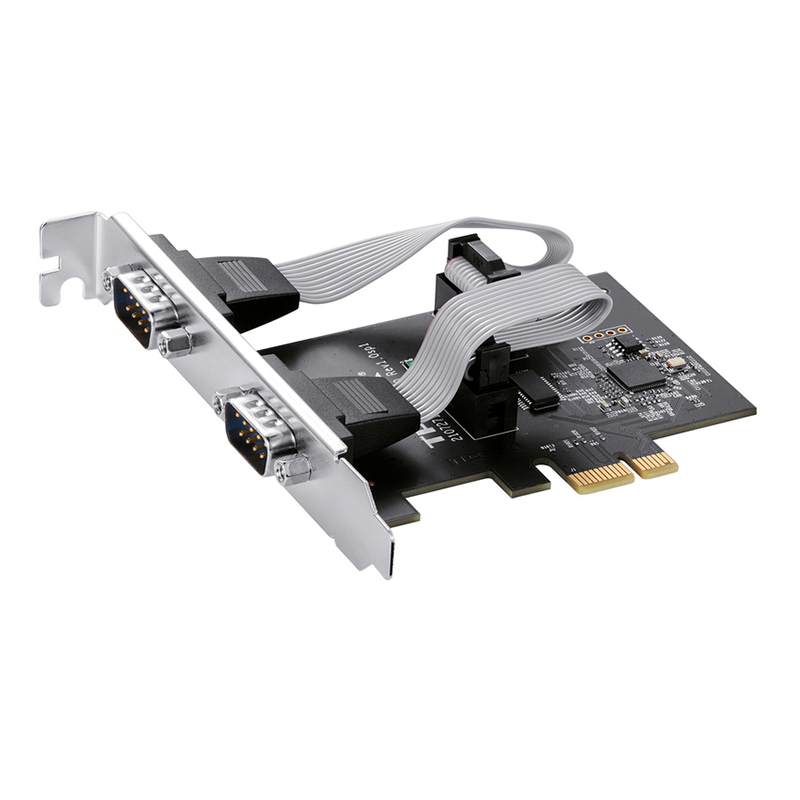 TP-LINK TL-SA102E工业级PCI-E转2口RS232转接卡9针串口转换器DB9耐高温低温高速全双工台式机COM口扩展模块 - 图0