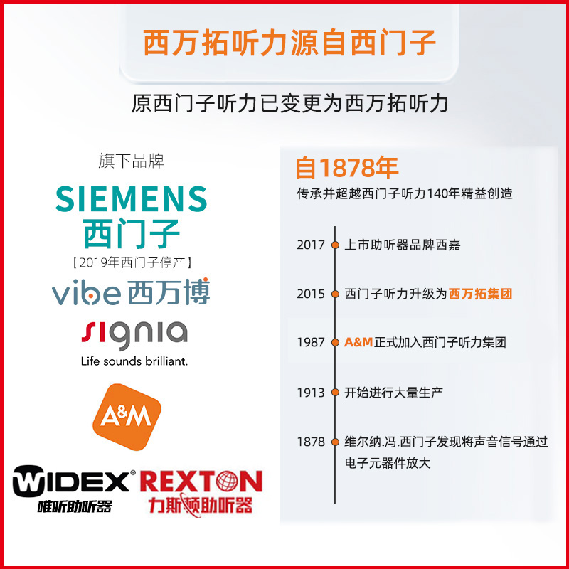 西万拓原耳聋耳背正品西门子助听器 聋康医疗器械助听器