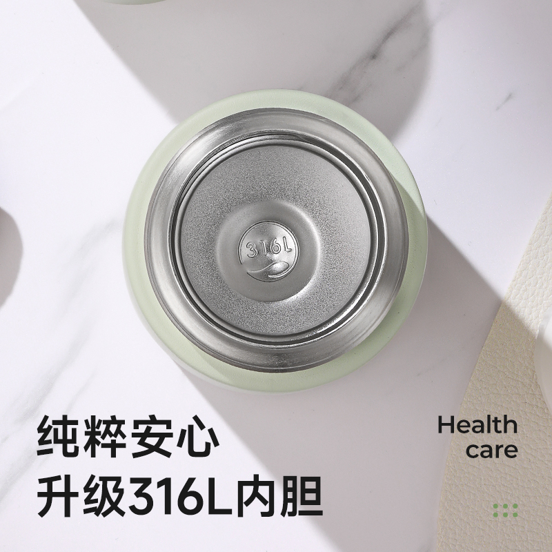 保温水杯子盖可喝水女生高颜值316不锈钢便携小巧随行杯男士新款