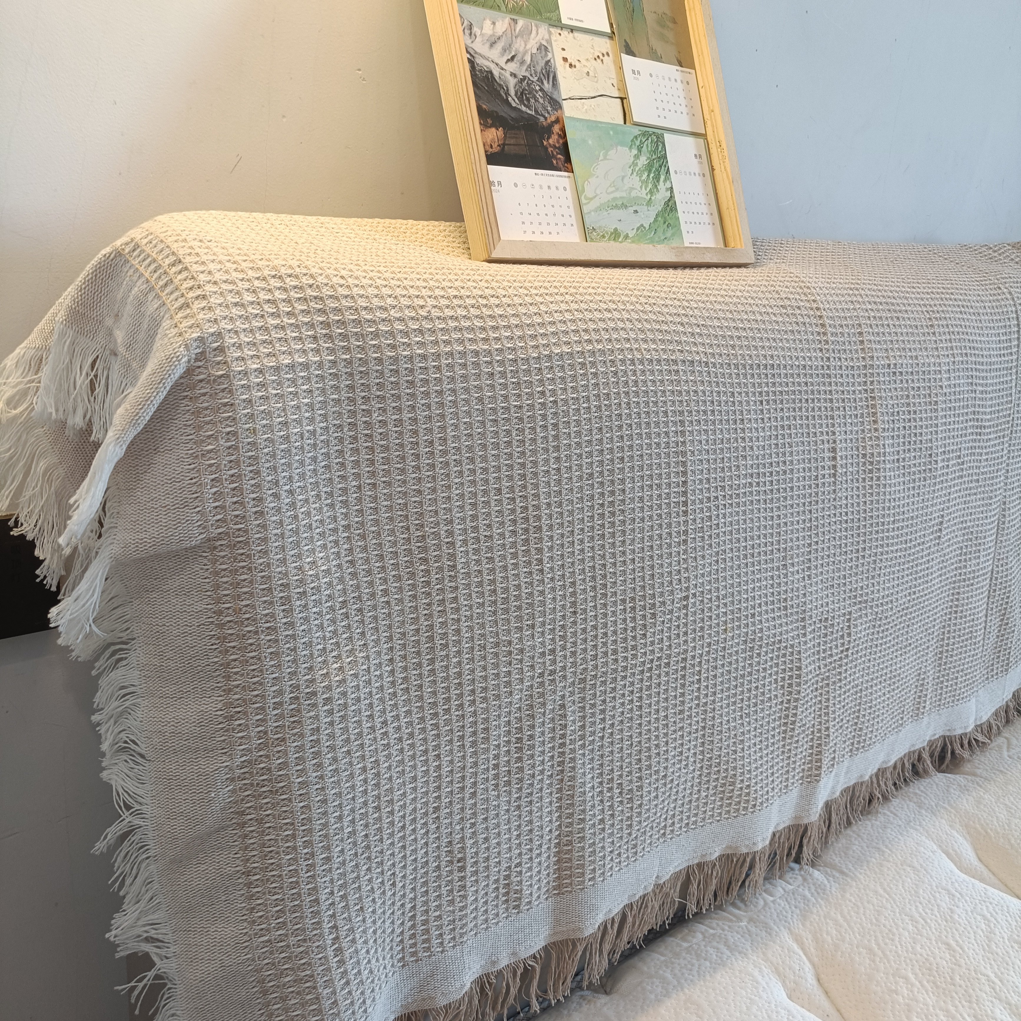 简约款床头罩布艺盖巾防尘保护罩通用型可盖沙发棉涤,淘宝优惠券,粉丝福利购,淘宝优惠卷