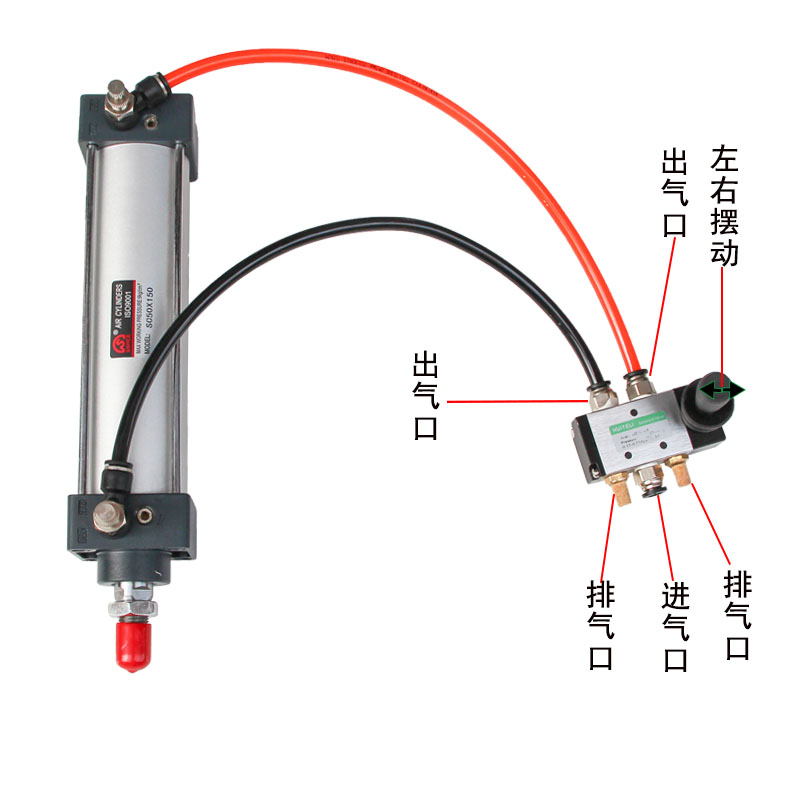 气动开关手动阀4H210-08 4H310-10气缸手动换向机械阀手动控制阀 - 图2