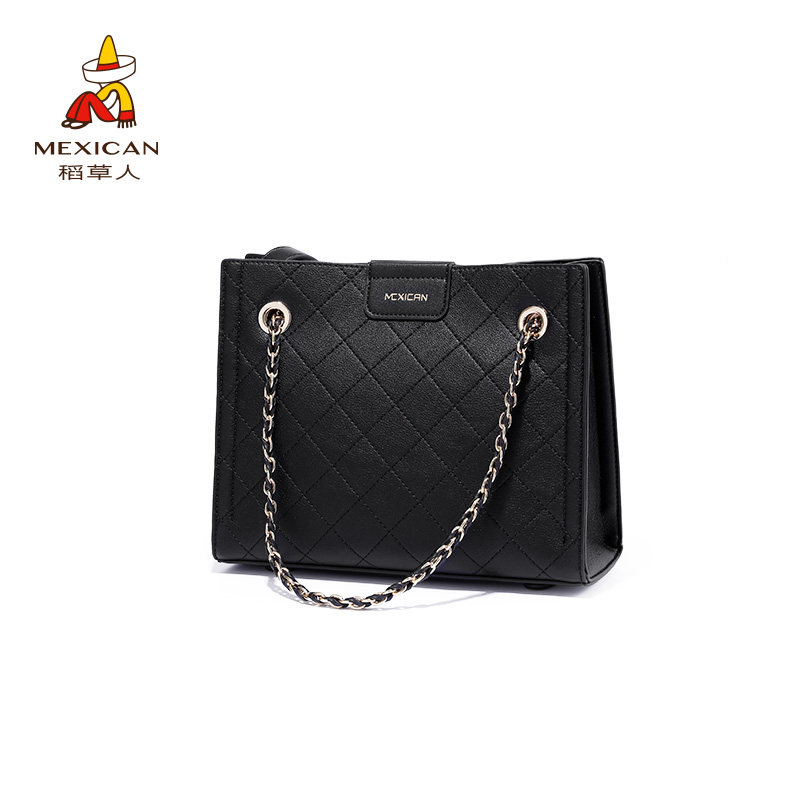 稻草人2020新款潮秋冬斜挎托特包 稻草人好几百女士包袋