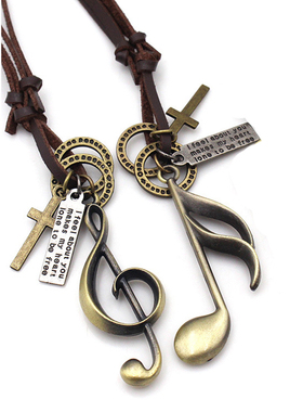 音符时尚风挂件百搭配饰吊坠项链