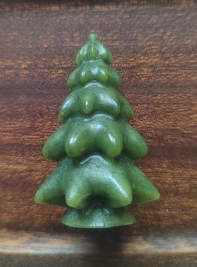 天然水晶石南方玉圣诞树摆件桌面装饰摆件办公桌面小摆件装饰品