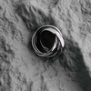 High-end designer series five-ring heavy industry ring platinum-plated old gold high-end index finger ring