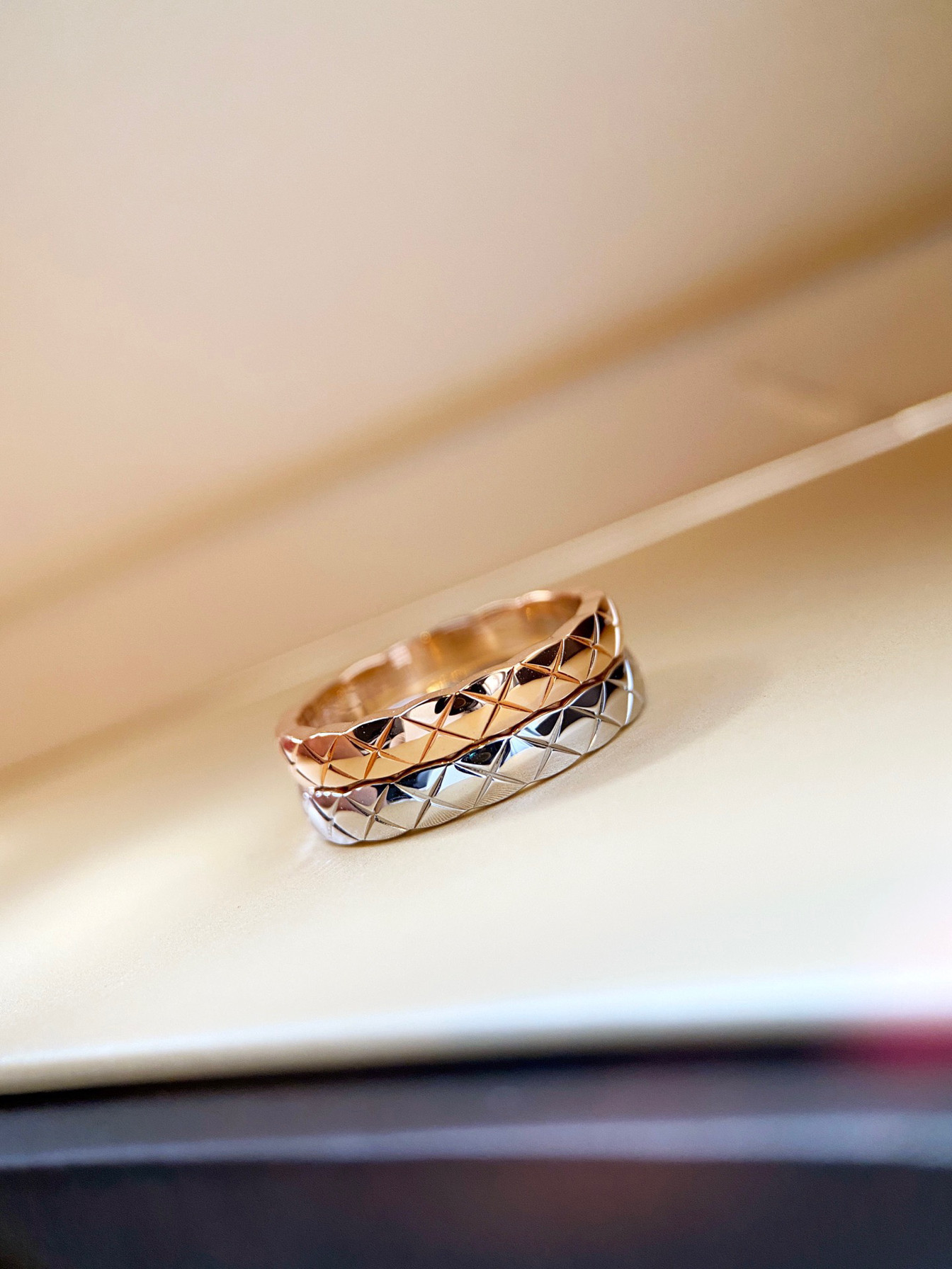 Korea Dongdaemun S925 sterling silver rhombus ring ins niche fashionable temperament versatile stacking ring