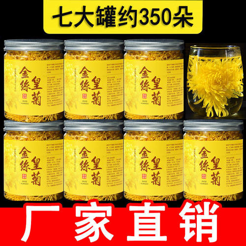 新花金丝皇菊一朵一杯大黄菊花茶贡菊白菊手选精选养生菊花枸杞茶 - 图2