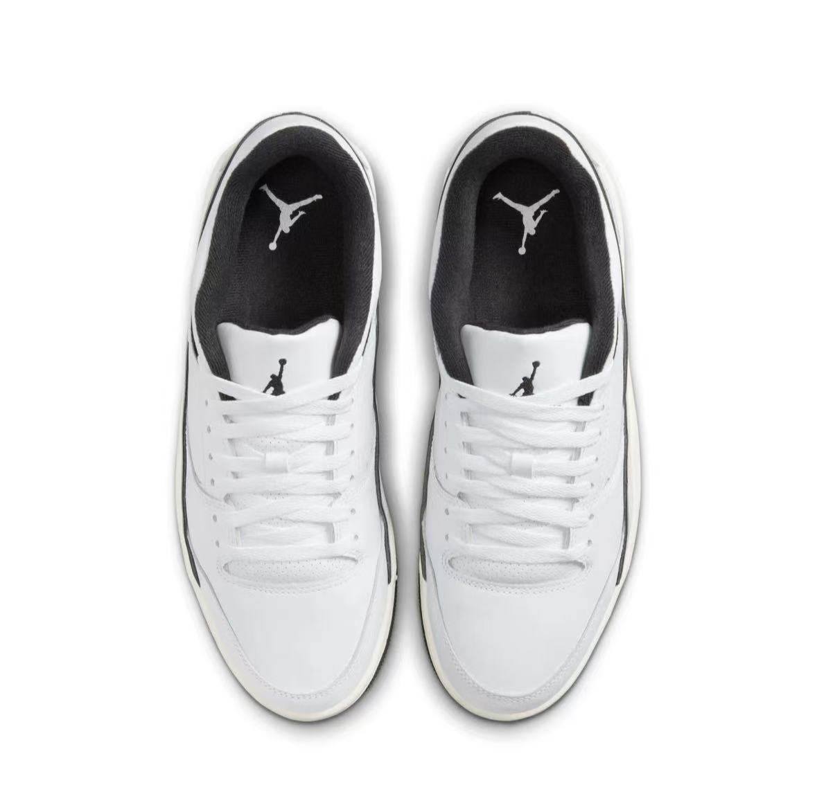 Nike Jordan Flight Court黑白耐克25新款复古运动板鞋HF3255-100,淘宝优惠券,粉丝福利购,淘宝优惠卷