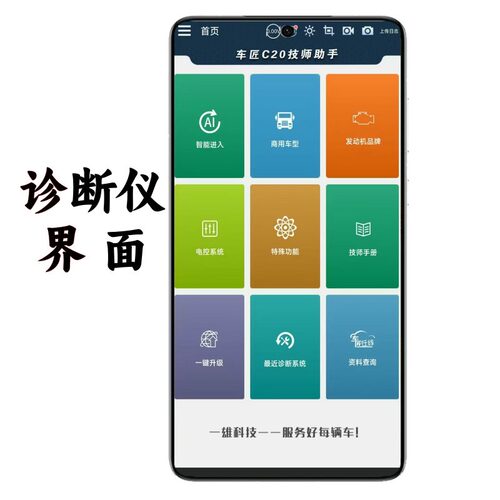 车匠C20柴油车天然气便携式诊断仪检测仪货车卡车轻卡OBD解码器 - 图0
