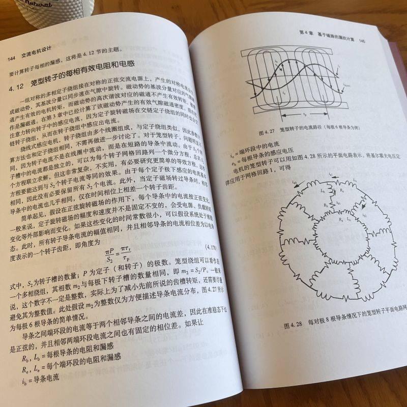 交流电机设计 托马斯 利波 交流绕组 磁场分布 槽漏感 镜像法 散嵌线圈 定子铁心涡流效应 杂散负载损耗 电流密度约束工业技术书籍