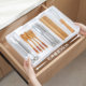 Retractable drawer partition storage box