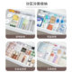 Retractable drawer partition storage box