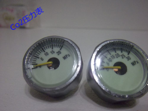 DIY配件微型Co2 5到40Mpa二氧化碳带夜光高圧表灭火器阀门压力表 - 图2