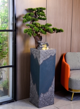 巧娜树脂流水摆件现代新中式客厅