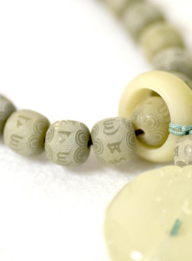 白玉菩提根文玩手串手持学生盘玩