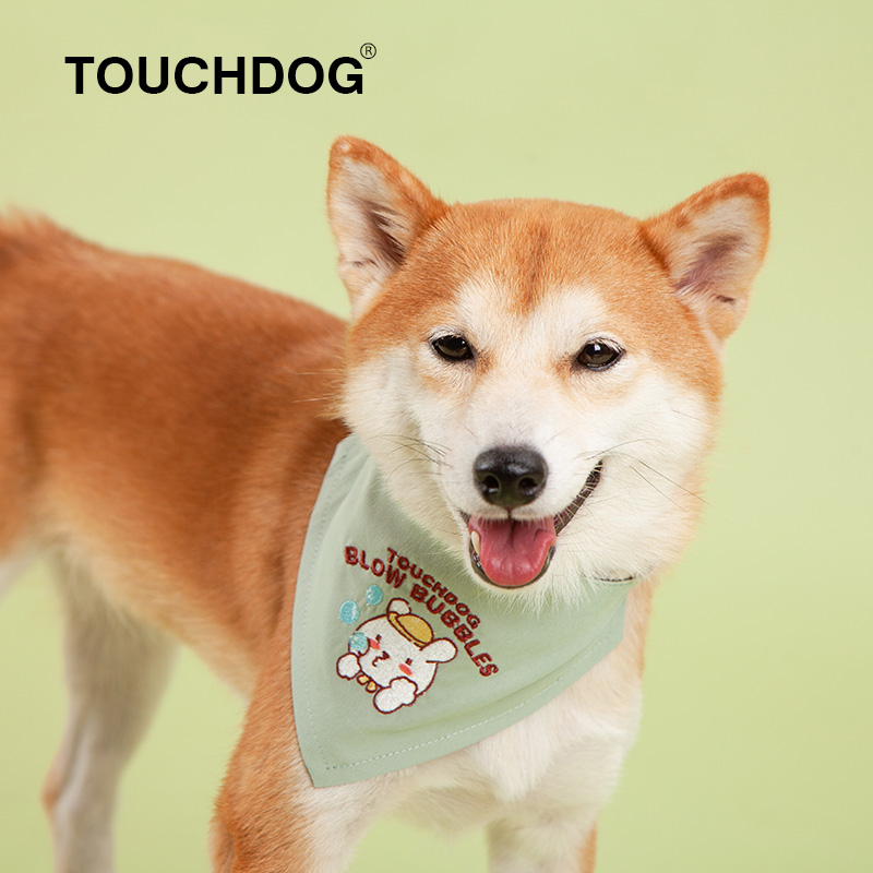 Touchdog它它宠物狗狗猫咪口水巾围巾衣服饰品围嘴三角巾那样与王-图2