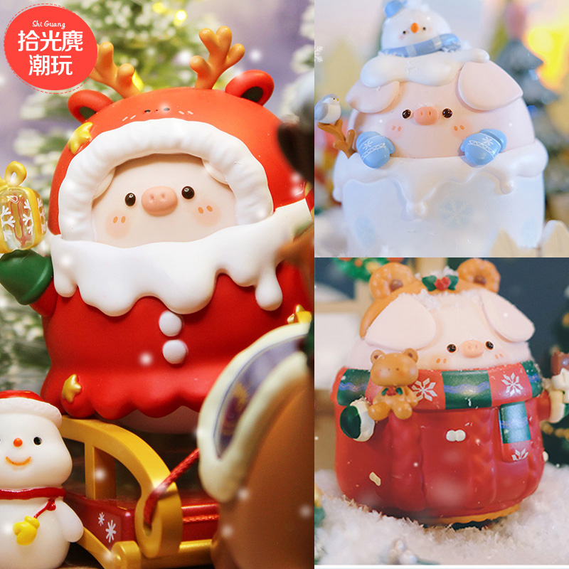 歪瓜出品屁可猪圣诞雪夜邀请函系列少女心网红 歪瓜出品屁可猪圣诞雪夜邀请函系列少女心网红