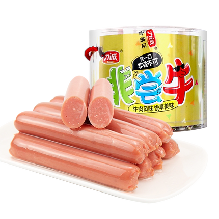 【力诚食品旗舰店】非尝牛肉肠400g 休闲牛肉香肠儿童零食火腿肠