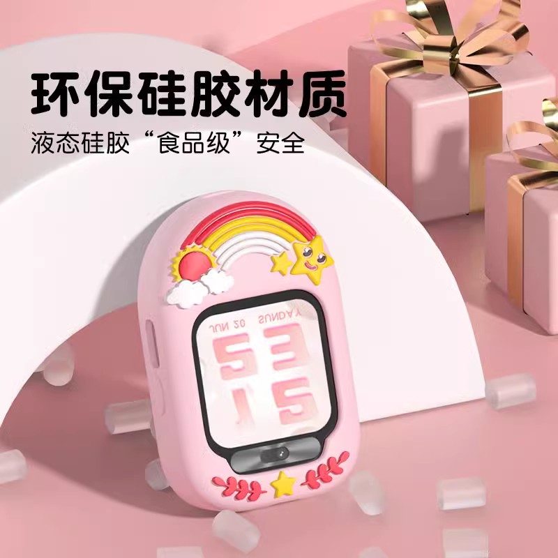 适用米兔儿童电话手表7/7X挂脖套卡通吊坠挂脖套7X保护套配件新款 - 图3