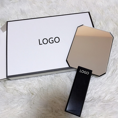 手柄镜手持便携随身化妆镜女手拿学生美容院定制logo牙科纹绣镜子 - 图1