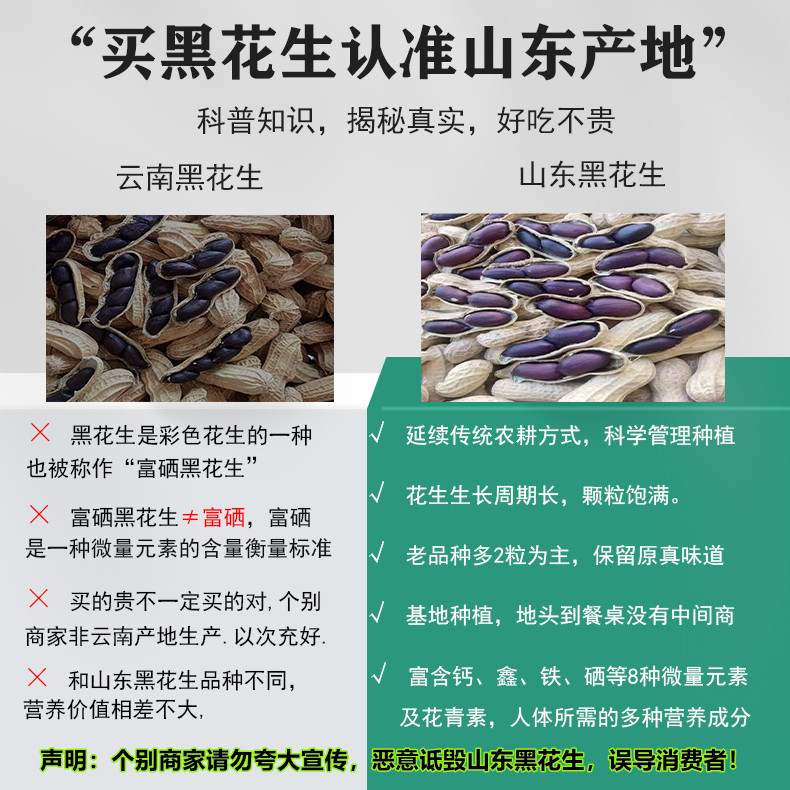 正宗新货大小粒黑花生米带壳生的原味种籽500g晒干山东黑皮富含硒,淘宝优惠券,粉丝福利购,淘宝优惠卷