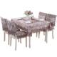 Embroidered European fabric round pastoral chair set