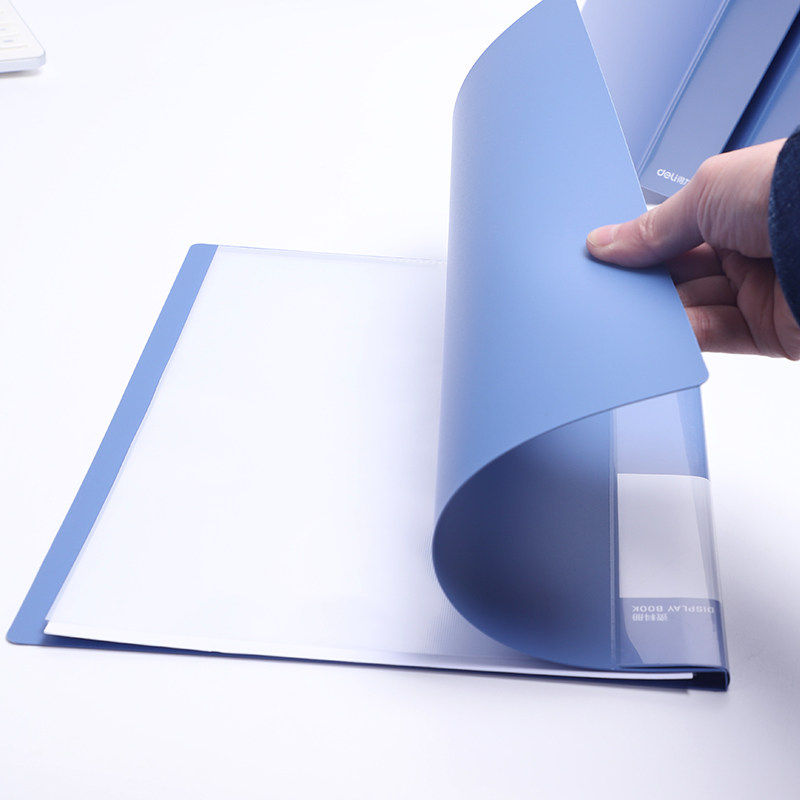 得力透明文件夹多层插页资料册学生用A4文件袋产检资料收纳册20/40/60页试卷分页夹办公奖状收集册,淘宝优惠券,粉丝福利购,淘宝优惠卷