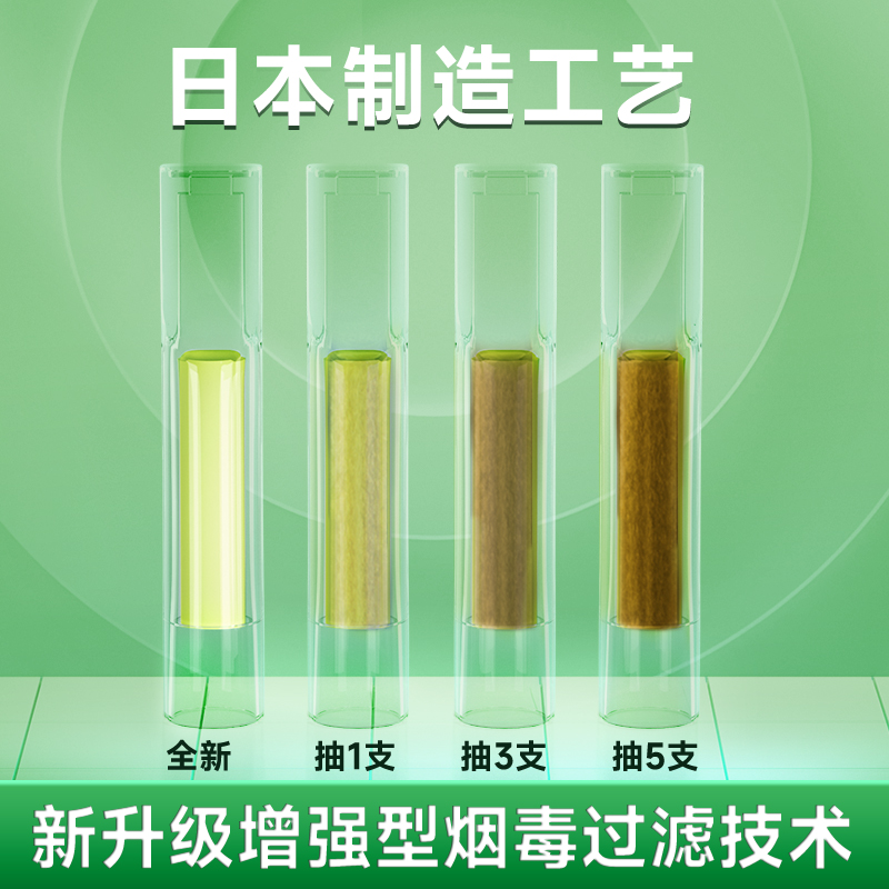 小鸟烟嘴过滤器绿鸟过滤嘴香烟日本进口男士一次性细支HERB正品-图1